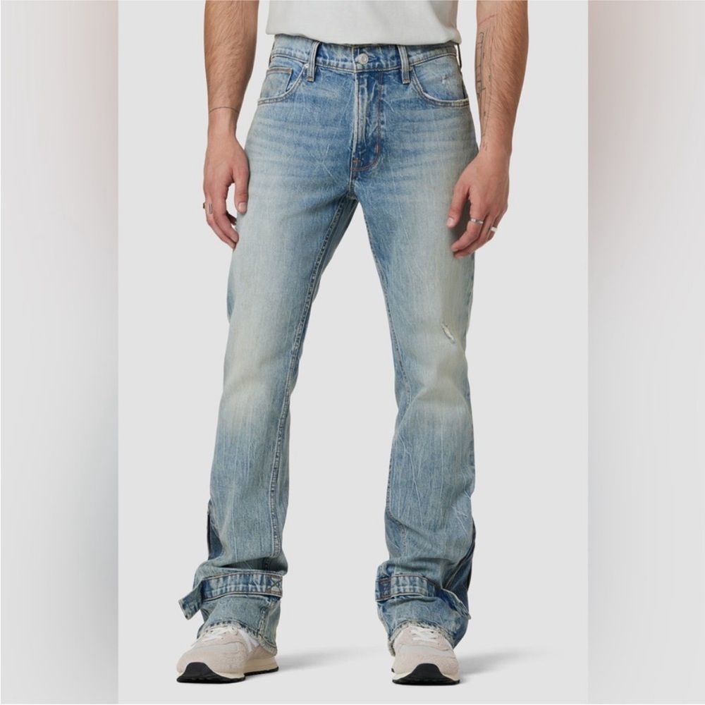 Hudson X Brandon Williams Jack Kick Flare Thunder Jeans Size 42